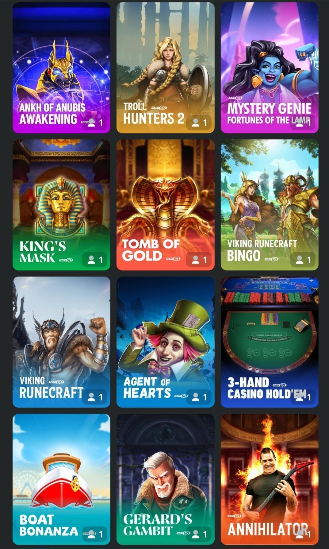 GoldenCityCasino game